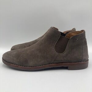 Trask Allison Italian Leather Gray Suede Chelsea Boots Vibram Sole Women's 9M